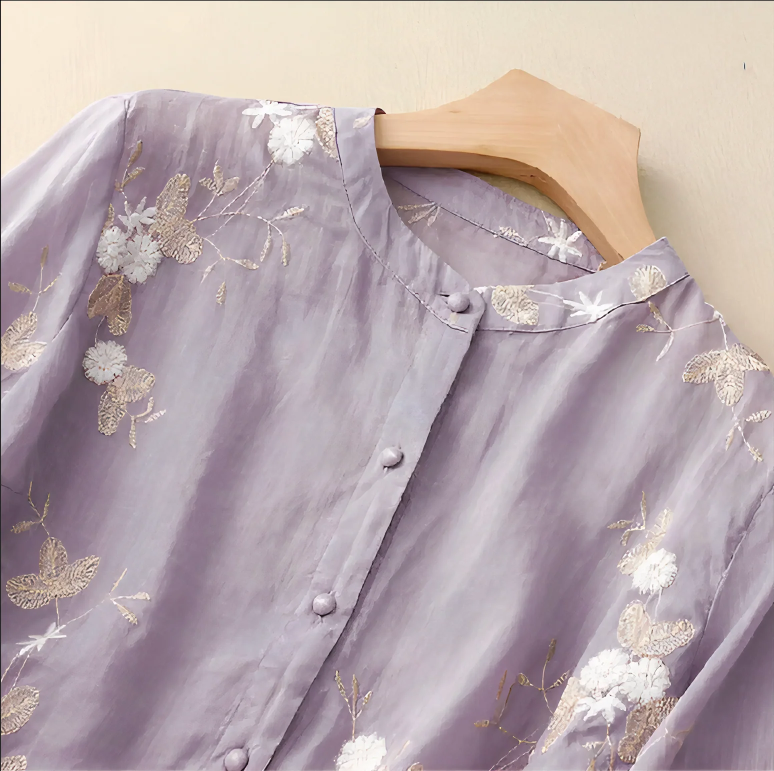 Laird® | Lightweight Cotton Embroidered Blouse - Image 6