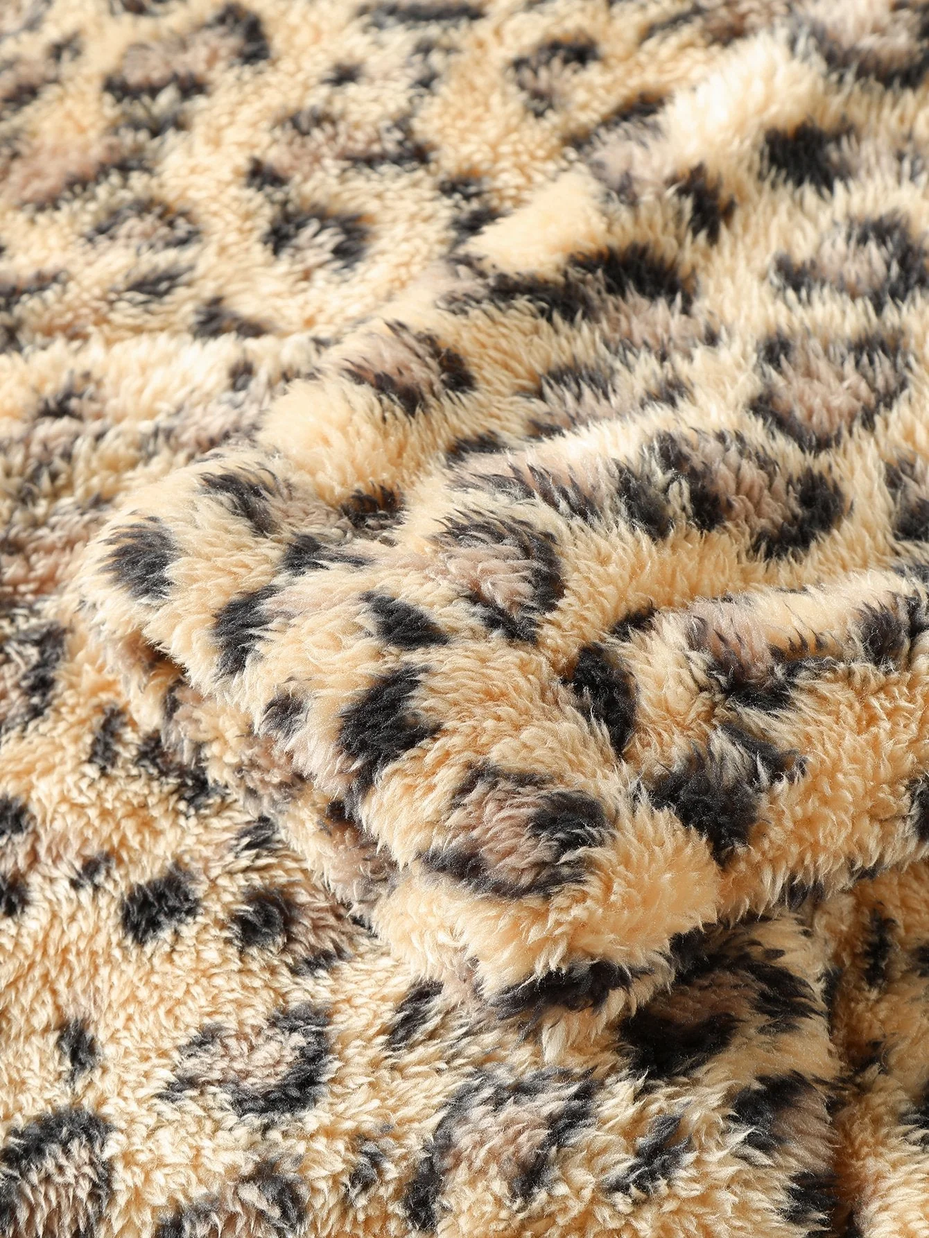 Lamar | Leopard Print Faux Fur Hoodie - Image 5