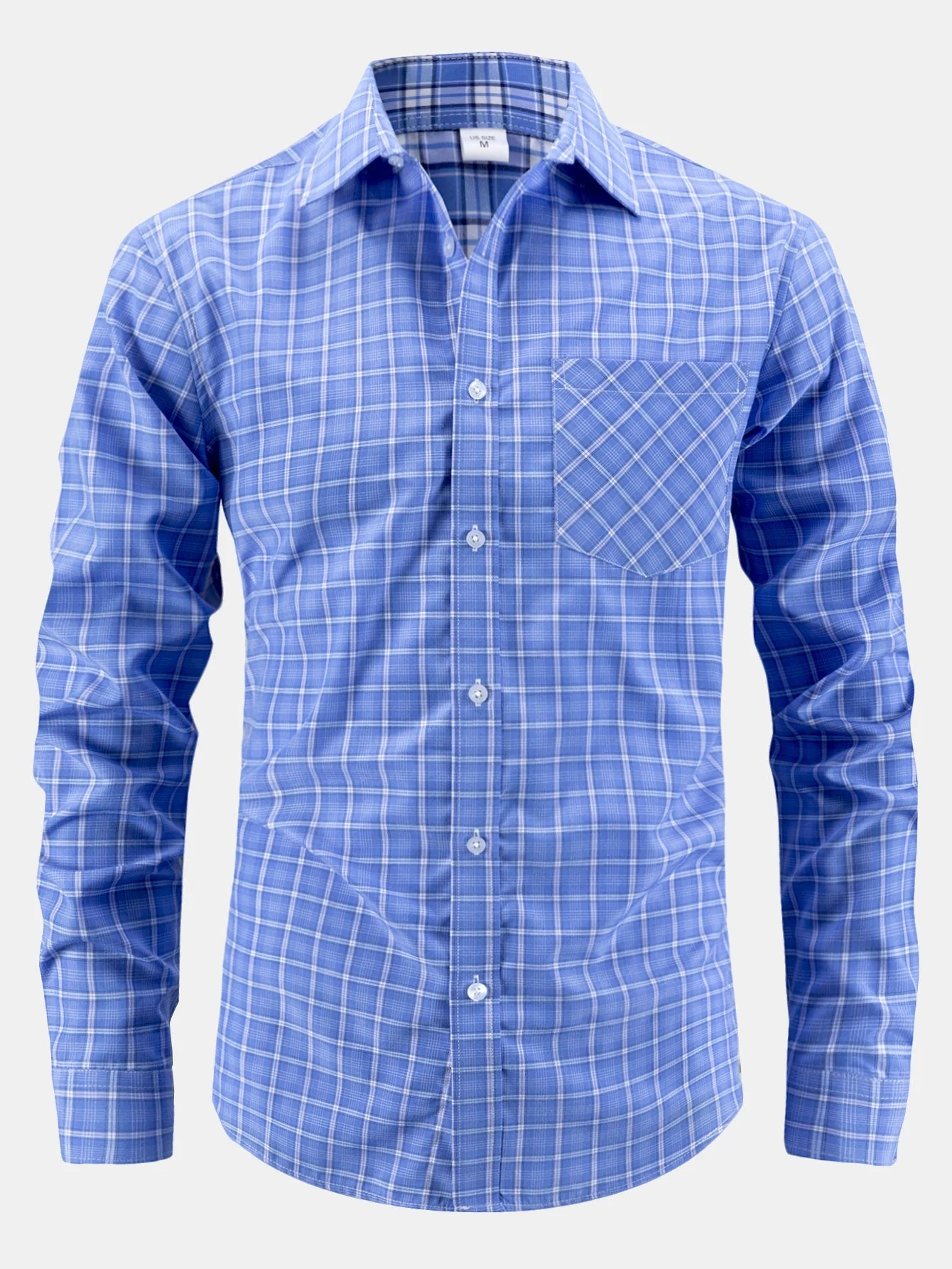 Lamberto® | Long Sleeve Plaid Button Up Shirt - Image 2