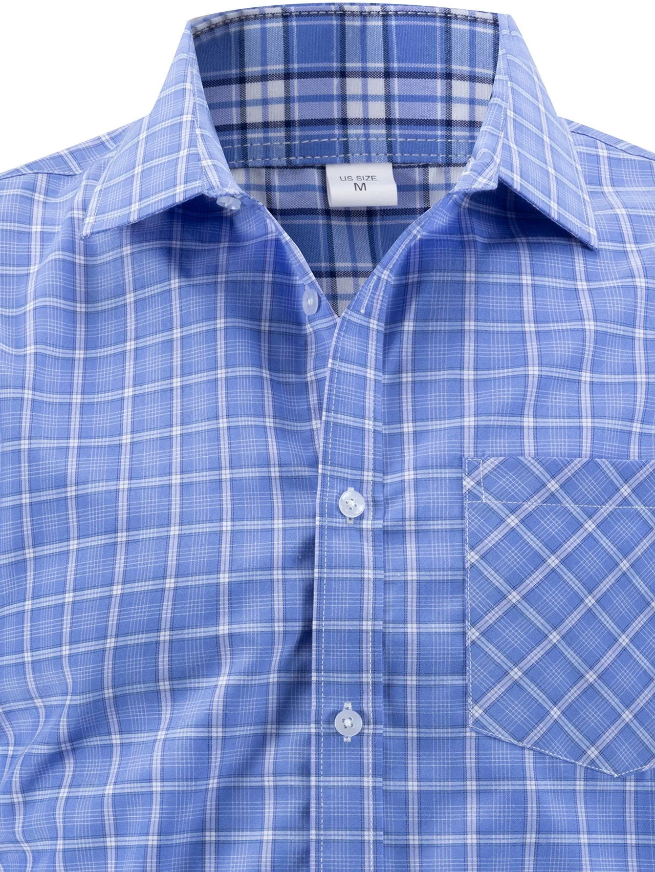 Lamberto® | Long Sleeve Plaid Button Up Shirt - Image 4