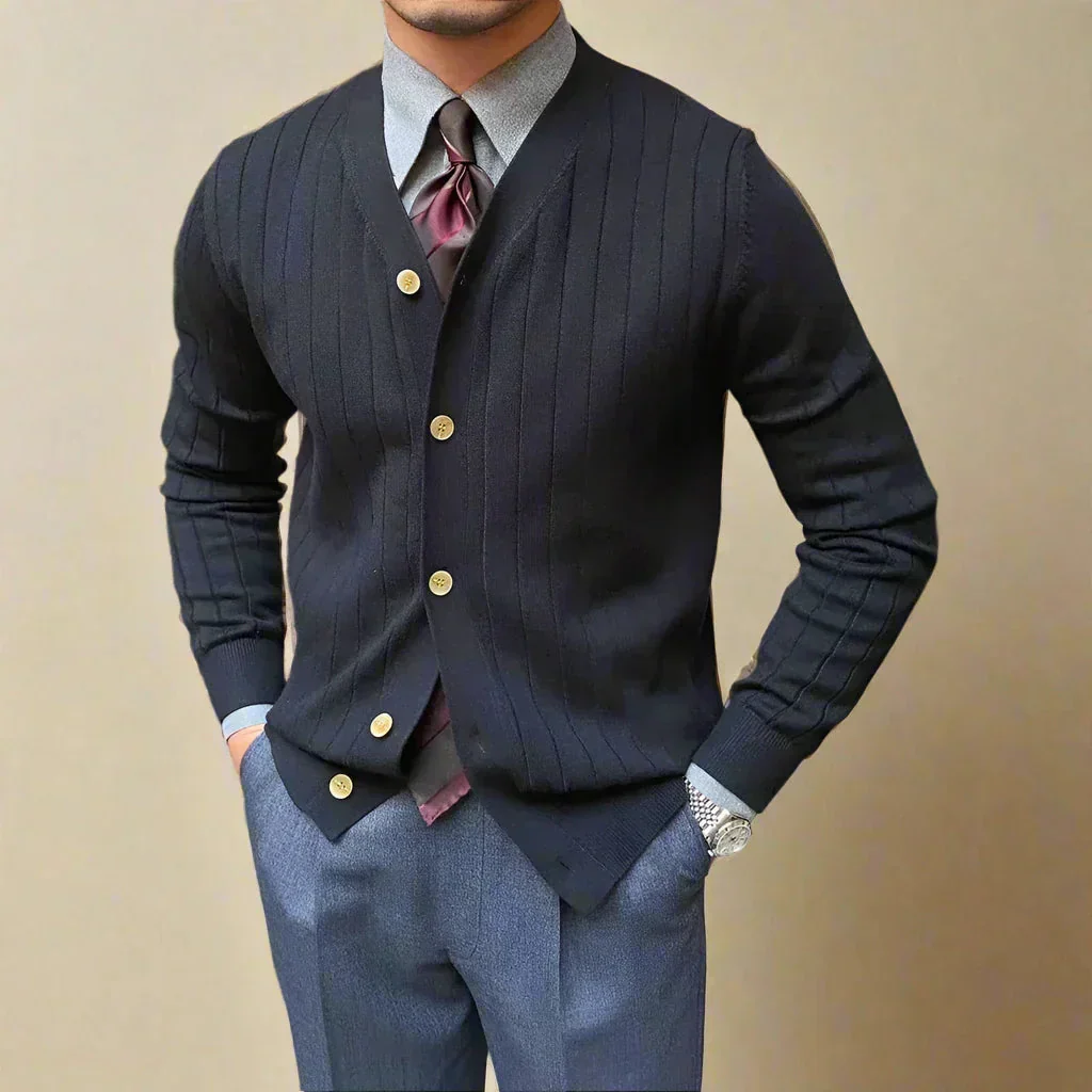Lamberto® | V Neck Cardigan - Image 3