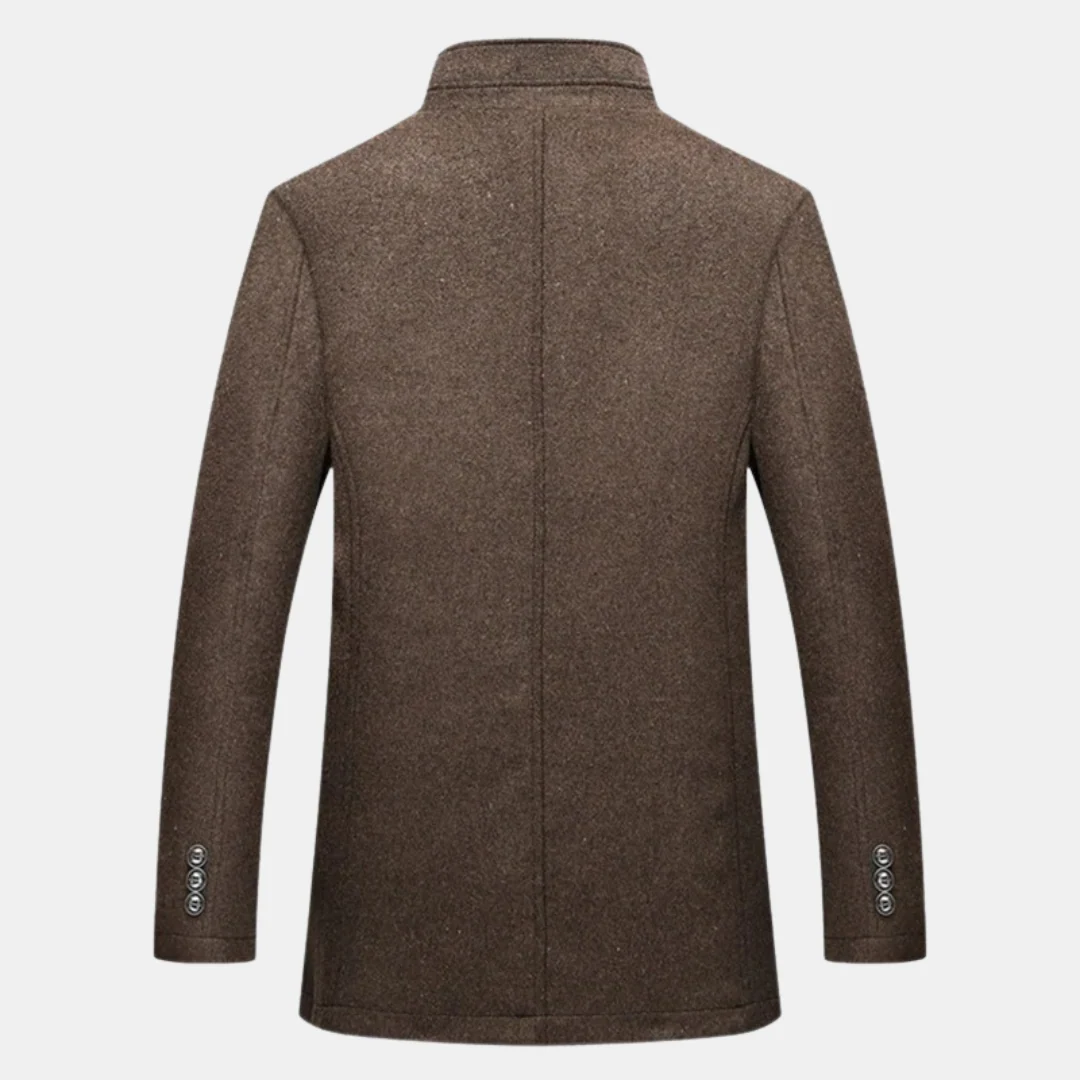 Lando | Thick wool trench coat for men - Image 6