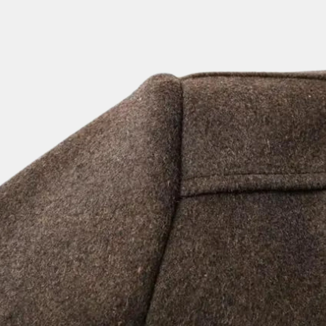 Lando | Thick wool trench coat for men - Image 8