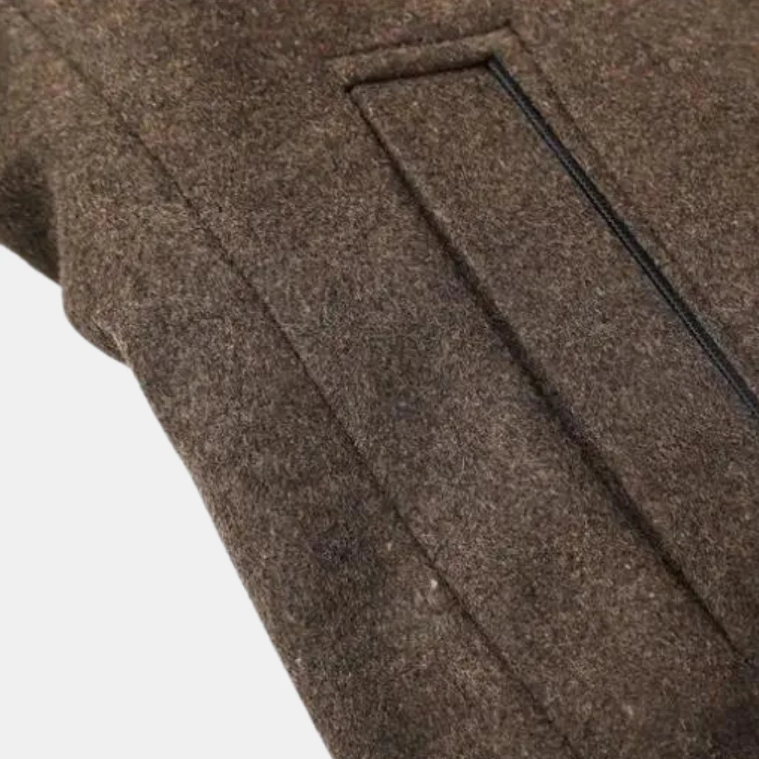 Lando | Thick wool trench coat for men - Image 9