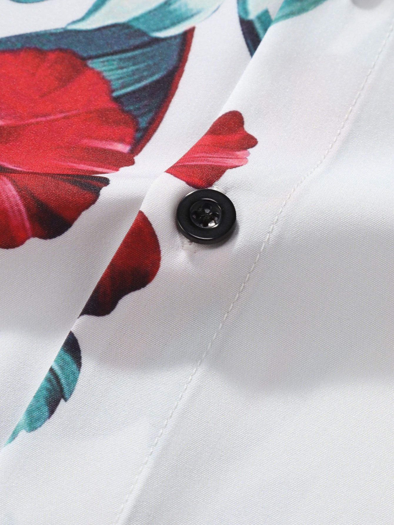 Landon® | Tropical Floral Print Button Up Shirt - Image 3