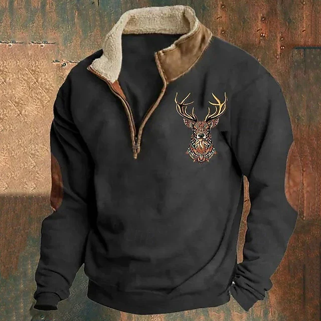 Landon | Deer pattern sweater - Image 2