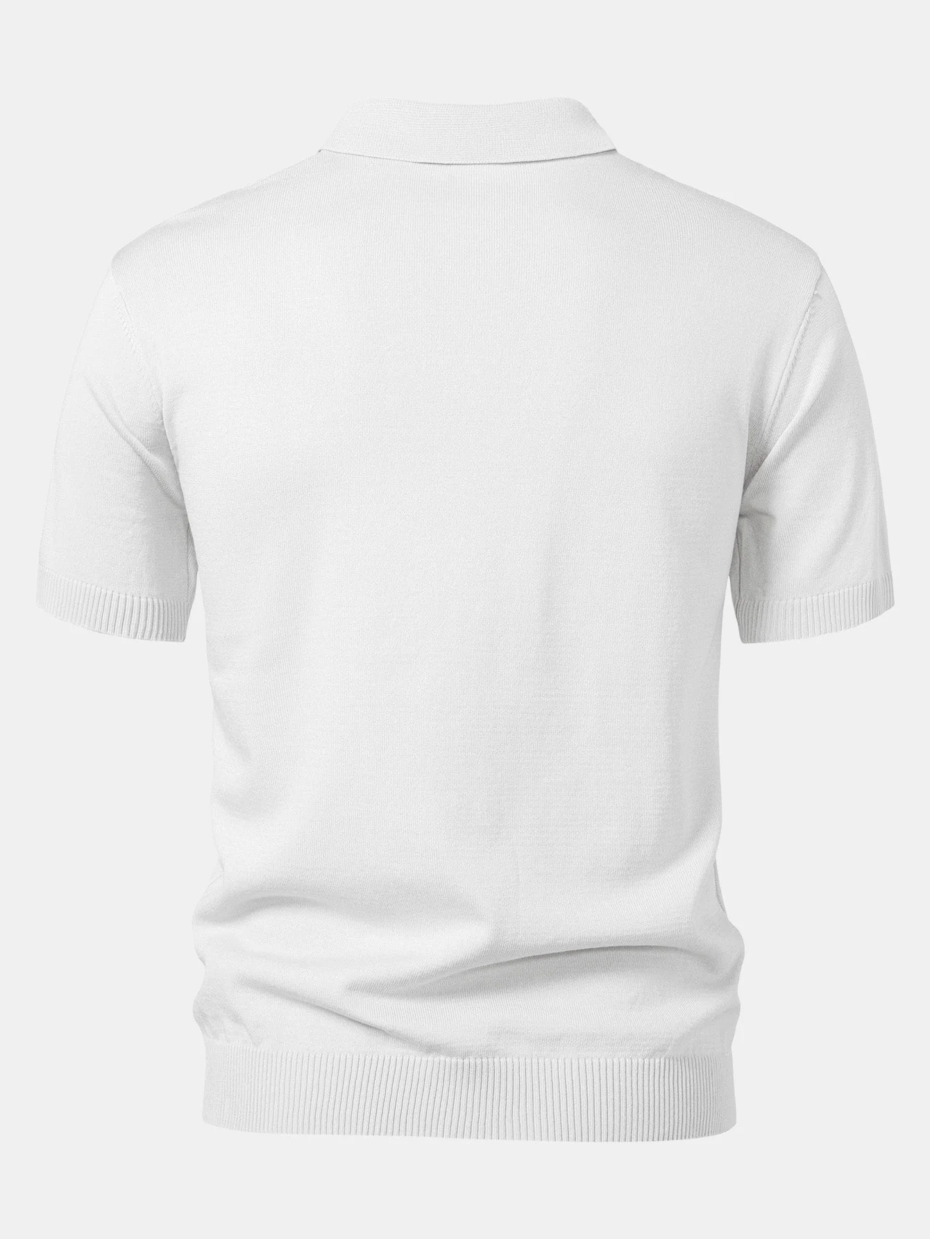 Landon | Stripe Knit Polo Shirt - Image 2