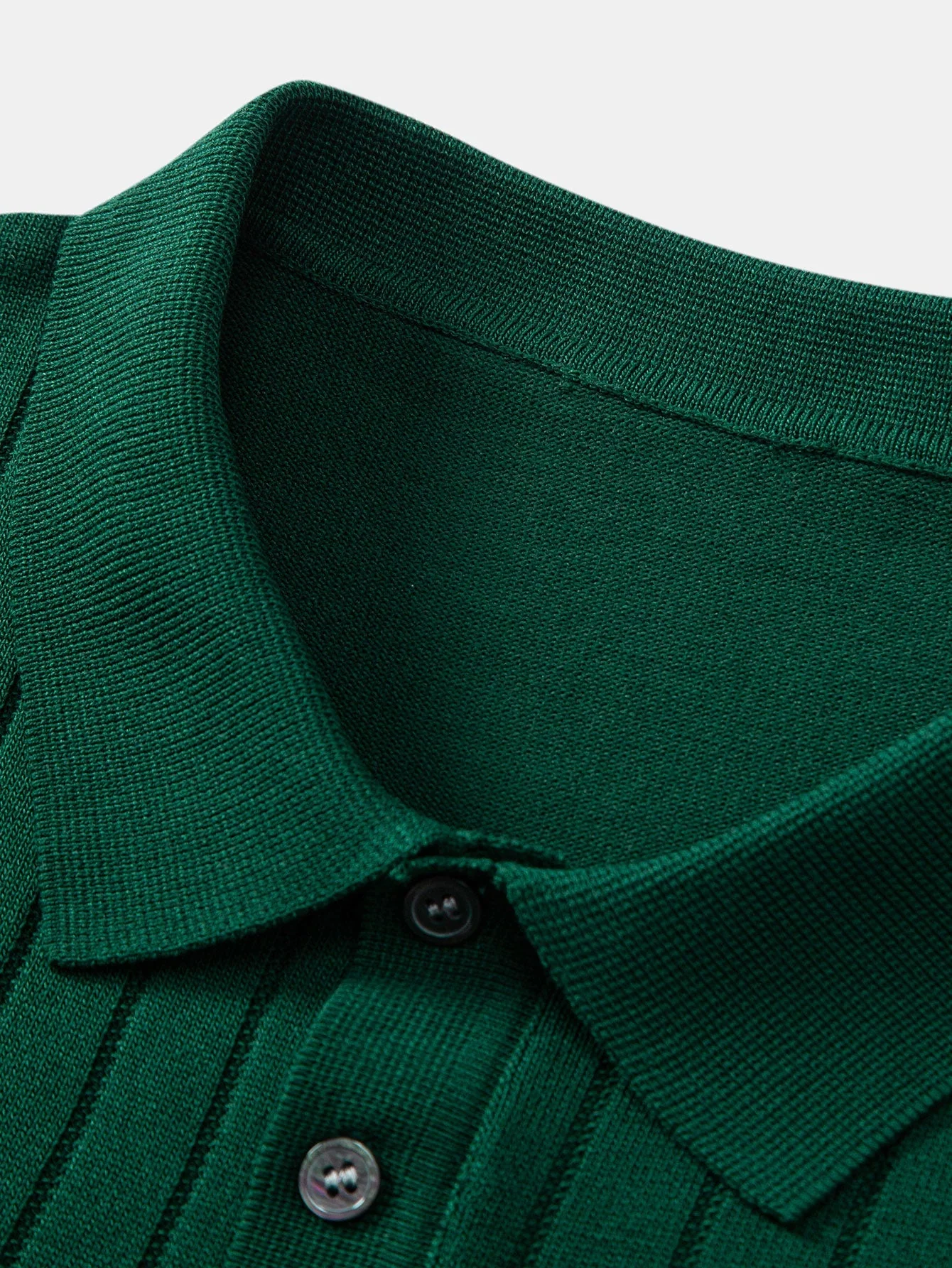 Landon | Stripe Knit Polo Shirt - Image 3