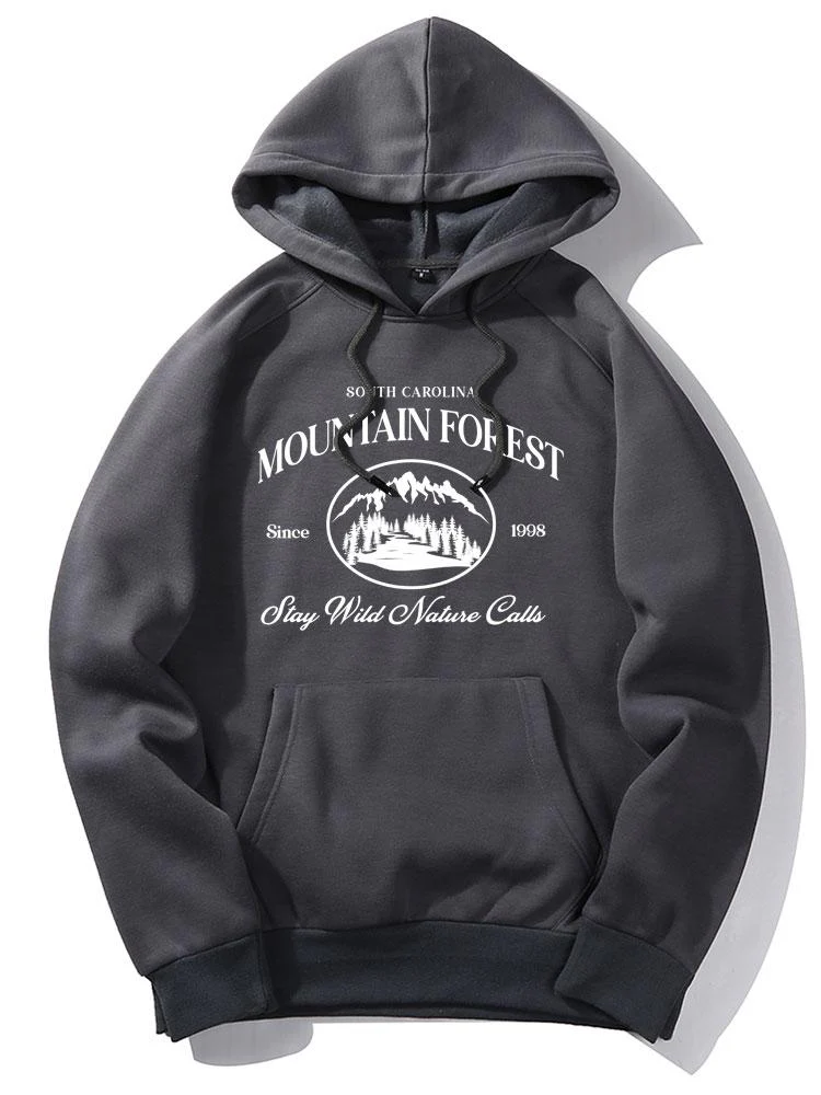 Lane | Mountain Slogan Print Hoodie - Image 8