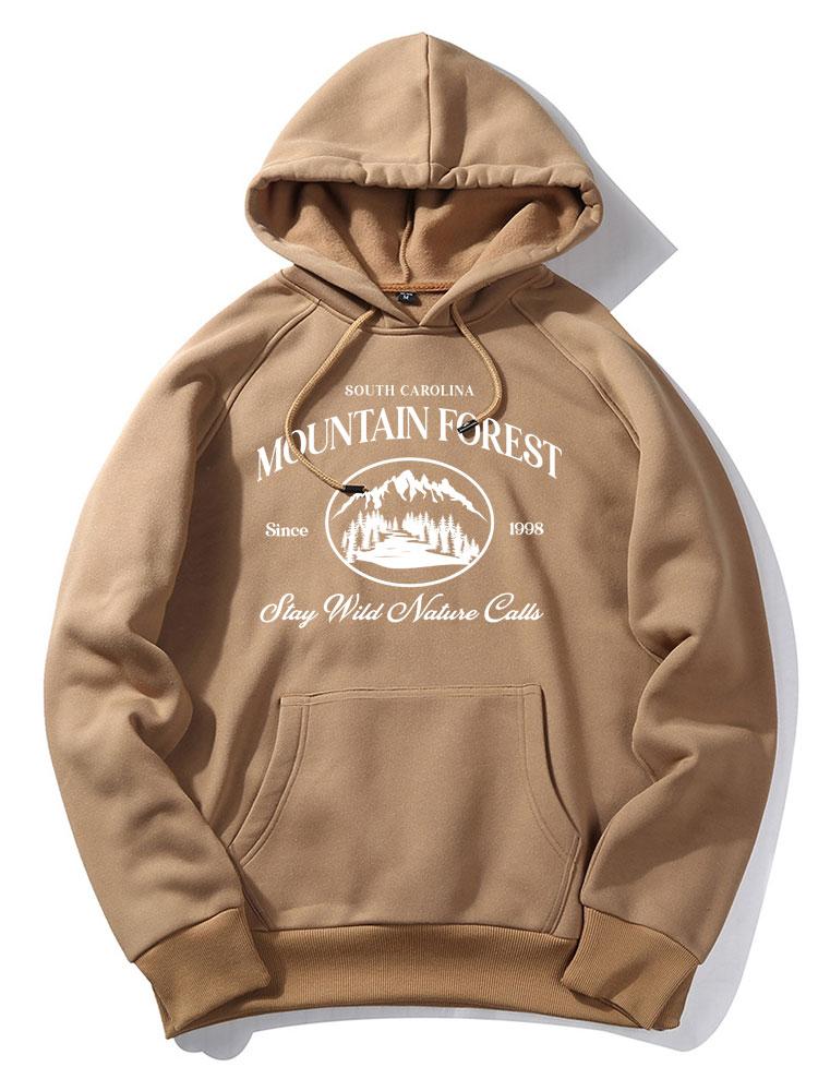 Lane | Mountain Slogan Print Hoodie - Image 9