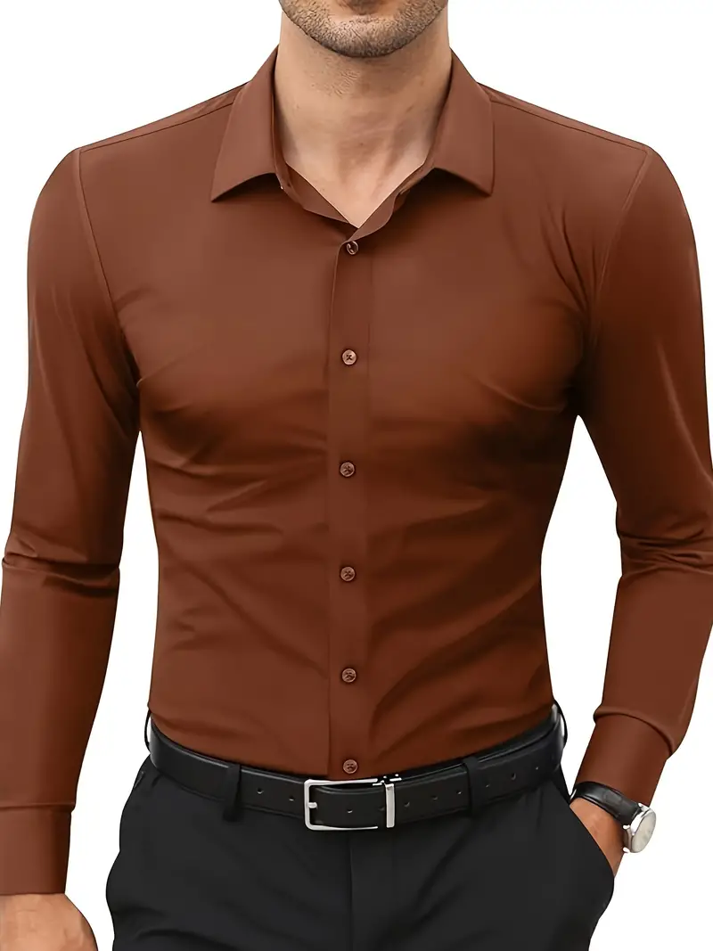 Lark® | Long-Sleeved Shirt With Button Placket For Men - Image 7