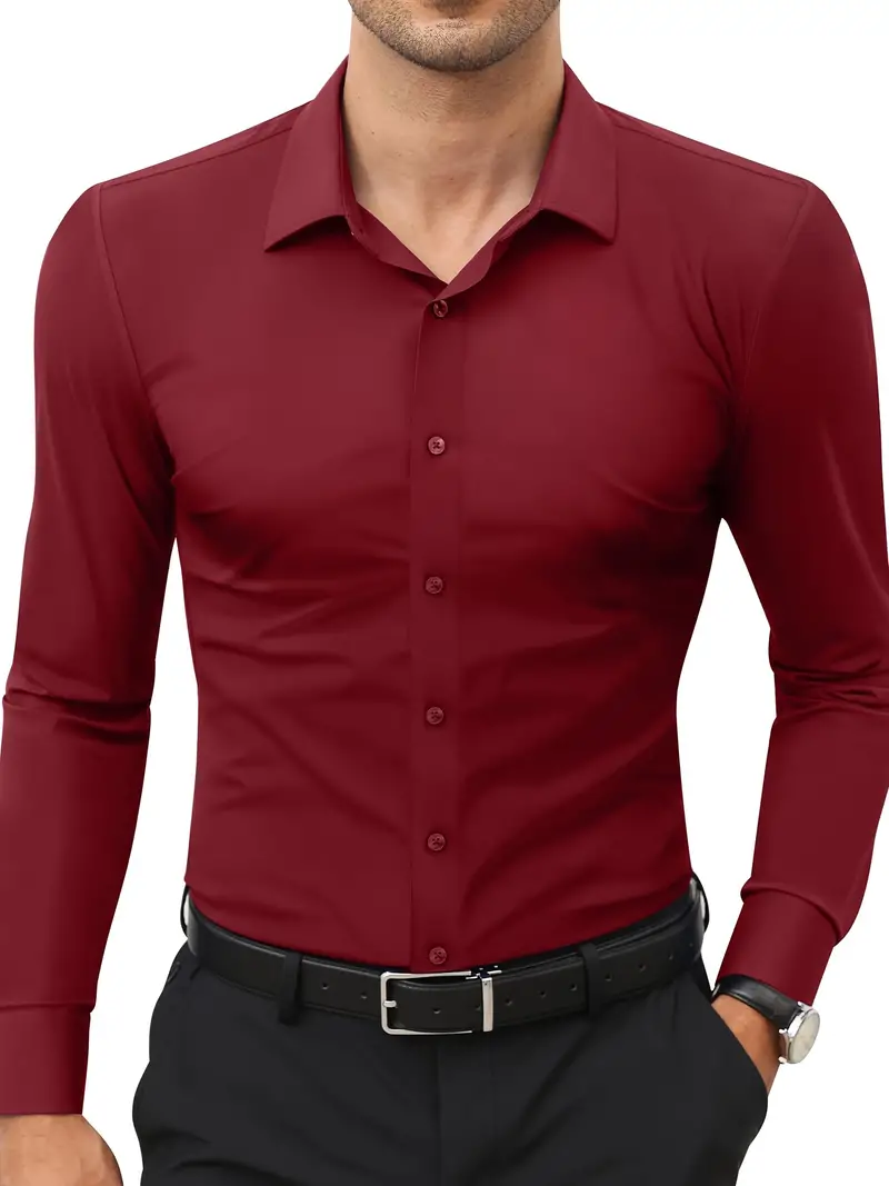 Lark® | Long-Sleeved Shirt With Button Placket For Men - Image 9