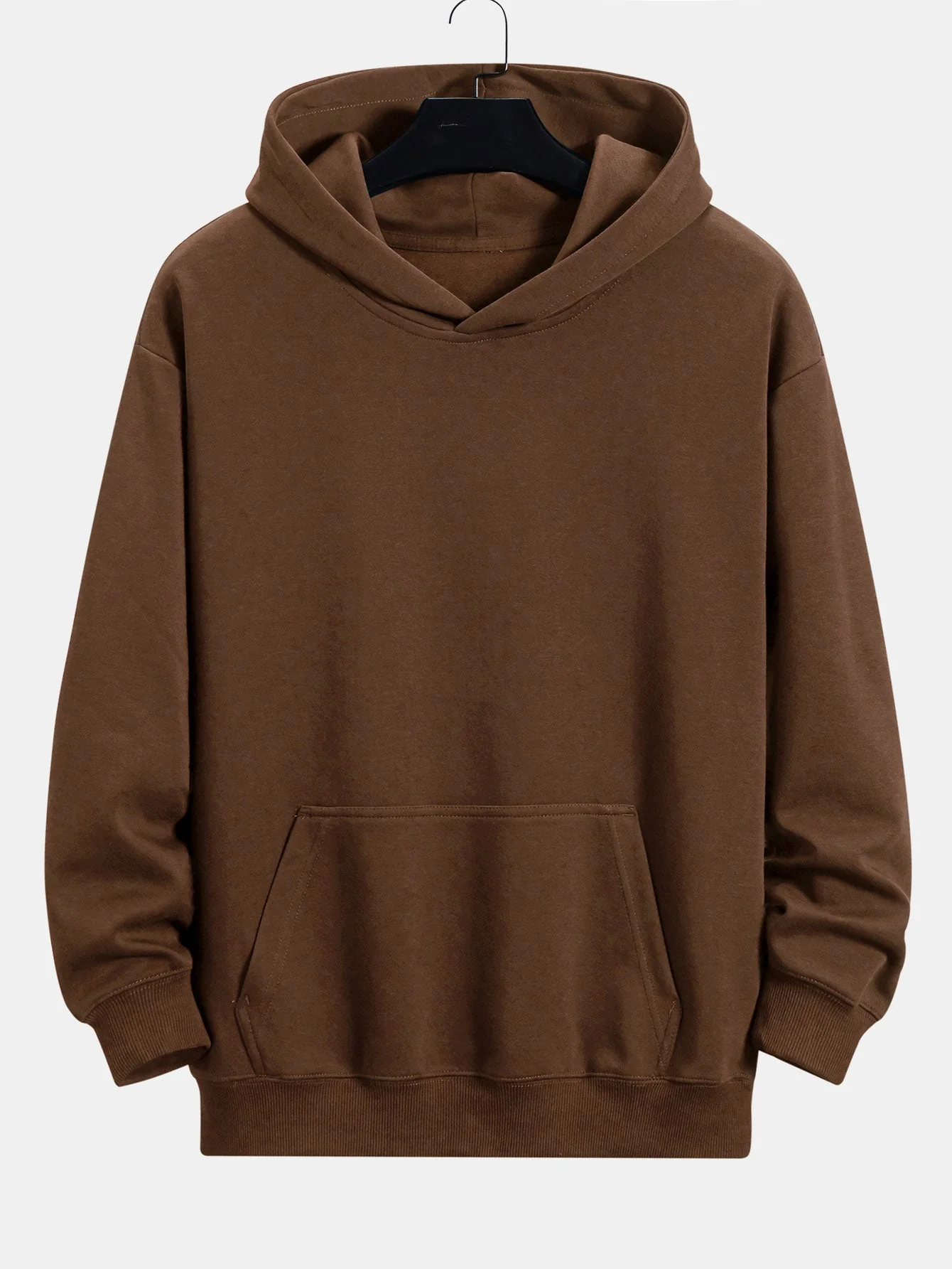 Larry | Plum Blossom And Crane Back Print Relax Fit Hoodie - Image 6