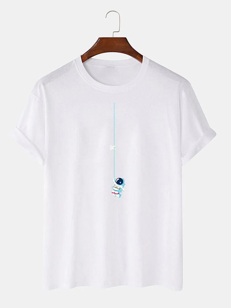 Lars® | Astronaut On A String Print T-Shirt - Image 2