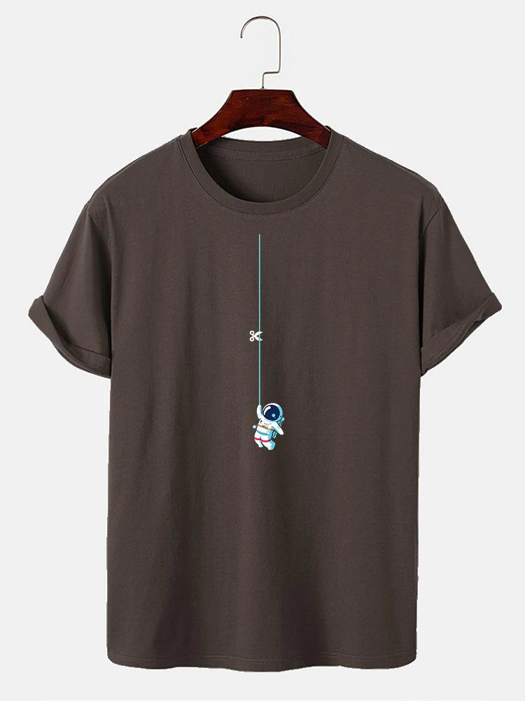 Lars® | Astronaut On A String Print T-Shirt - Image 3