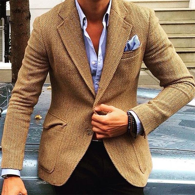 Lars | Classic herringbone blazer with lapels - Image 4