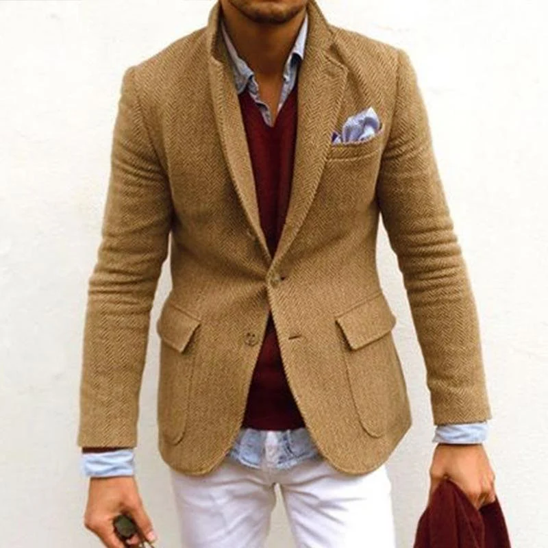 Lars | Classic herringbone blazer with lapels - Image 7