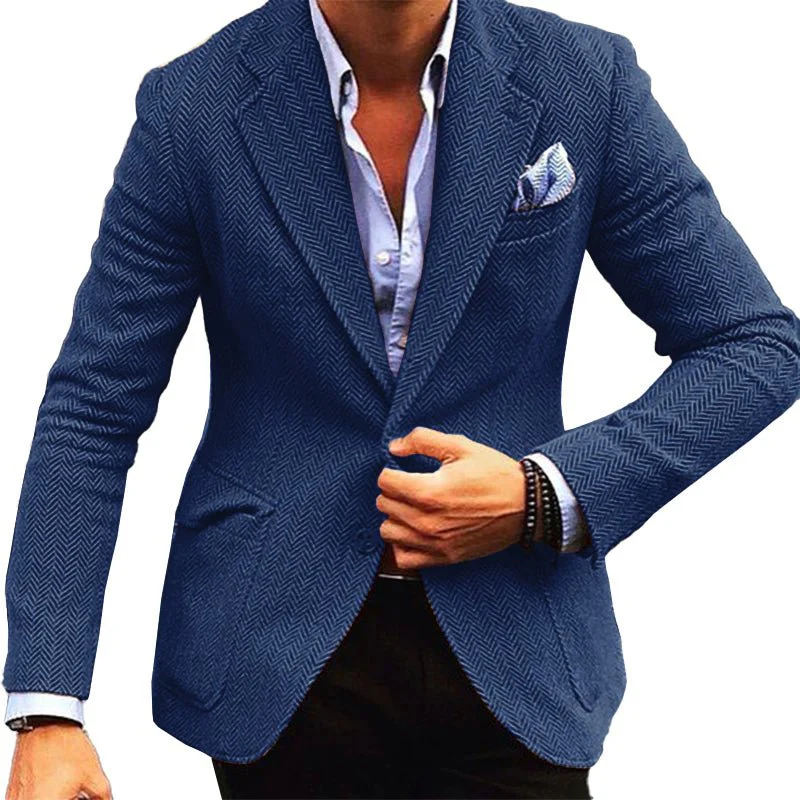 Lars | Classic herringbone blazer with lapels - Image 8