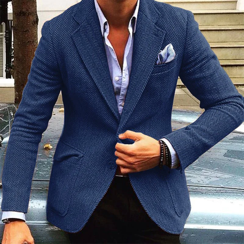 Lars | Classic herringbone blazer with lapels - Image 9