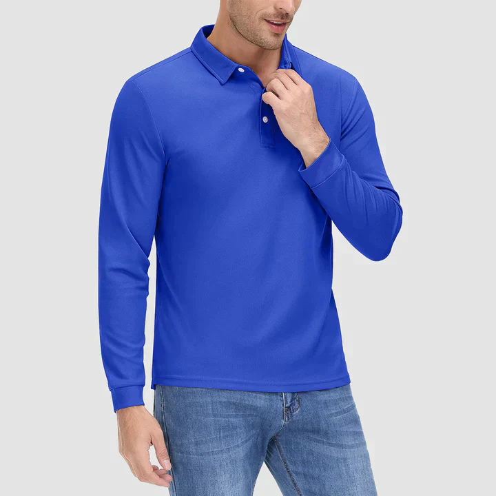 Lashawn® | Blue Golf Shirt For Men - Image 6