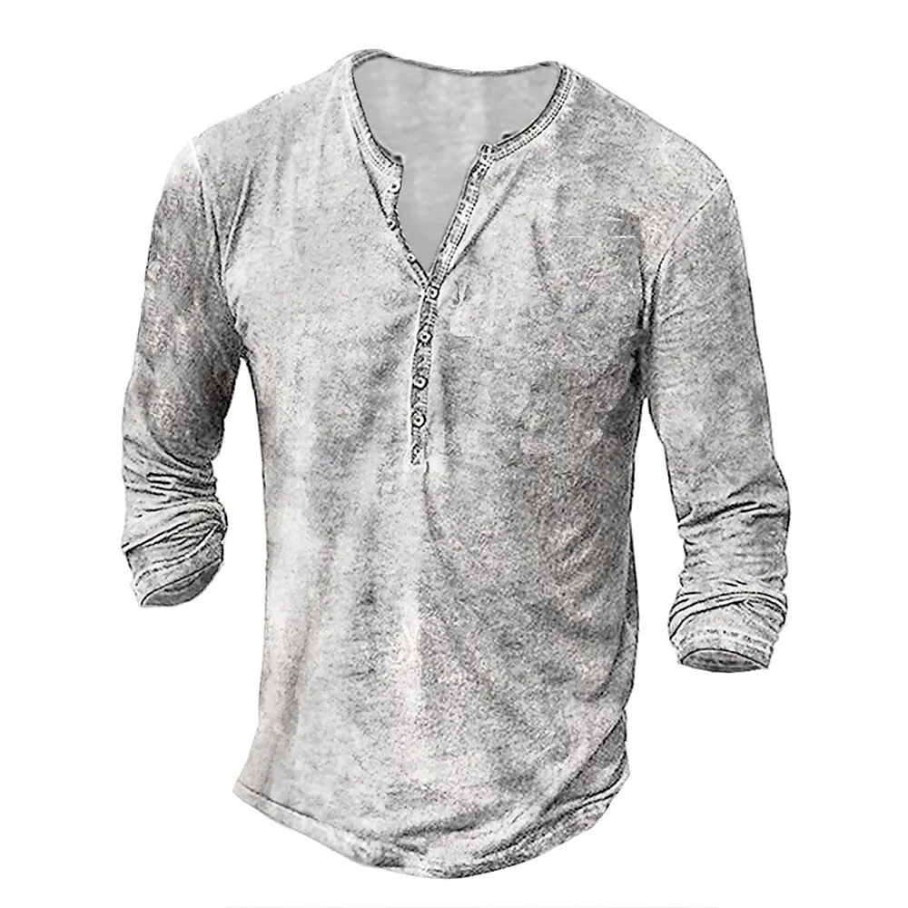 Lasse® | Collarless Long-Sleeved Shirt For Men - Image 5