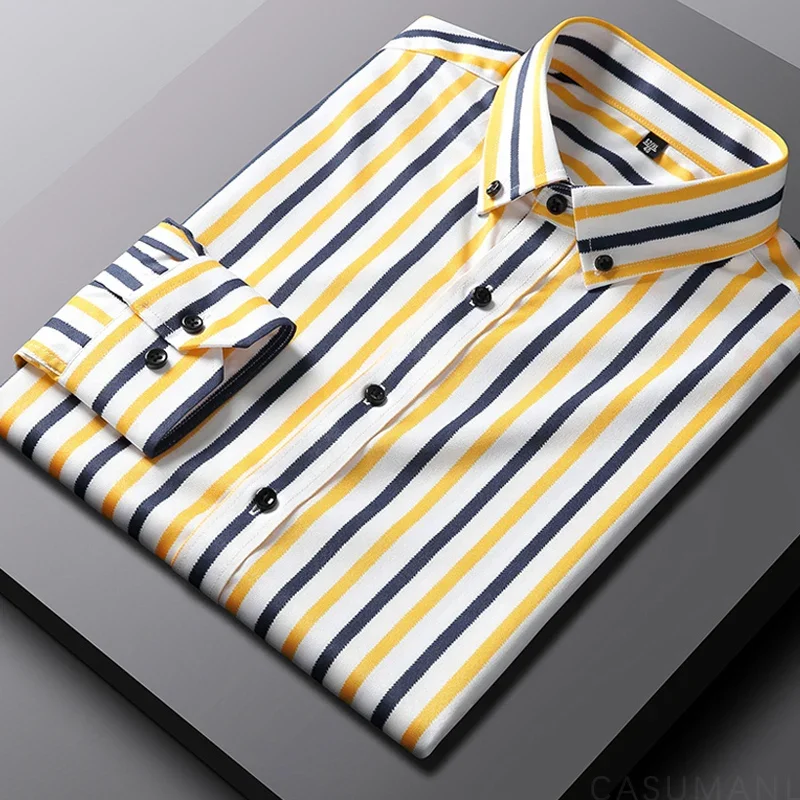 Latham | Men's Striped Casual Shirt - Image 7