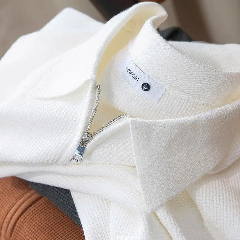 Latif® | Waffle Half-Zip Polo - Image 10
