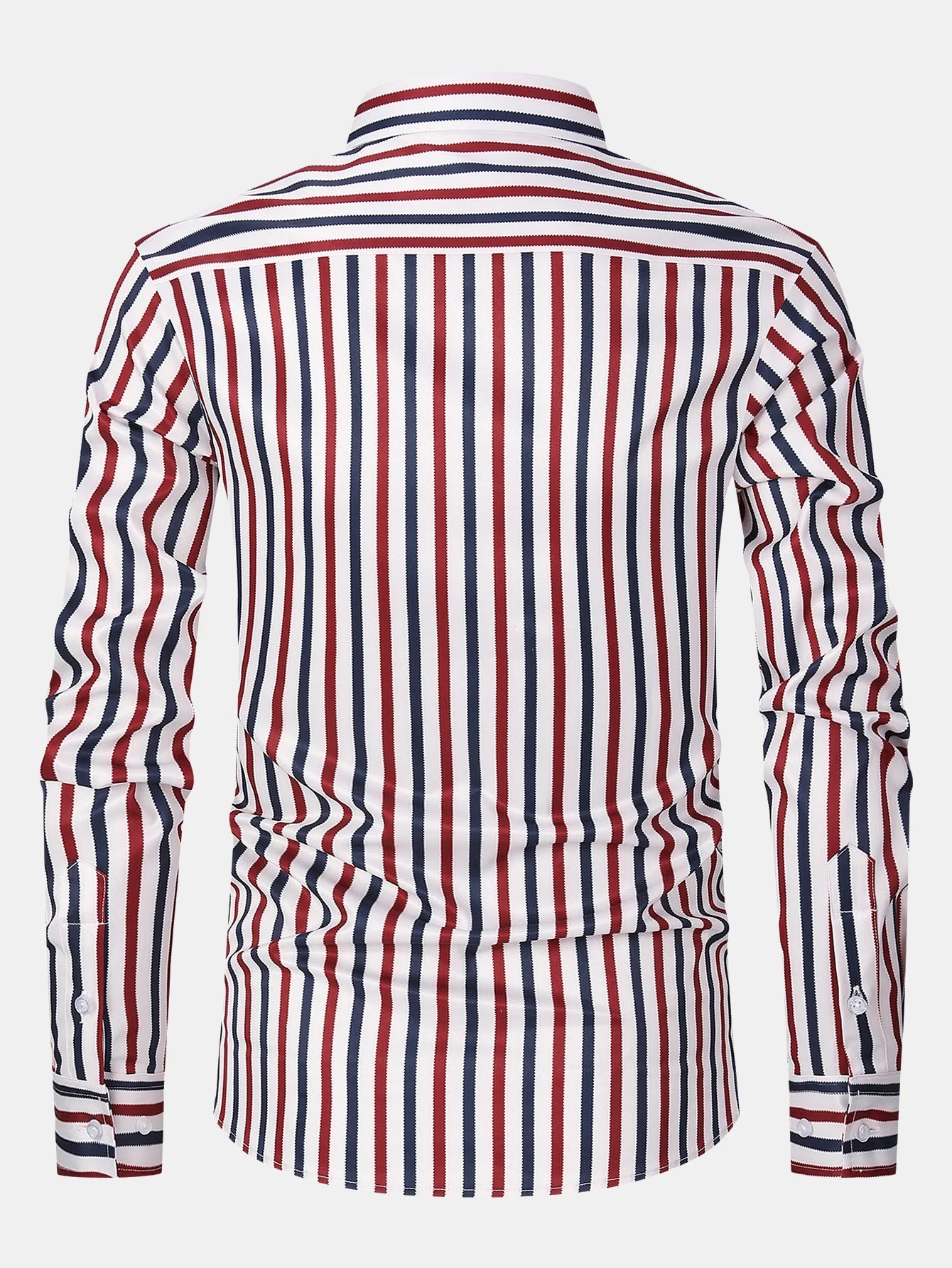 Laureano® | Long Sleeve Stripe Button Up Shirt - Image 2