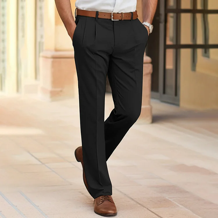 Laurencio® | Casual Business Suit Trousers For Men With Pockets - Image 2