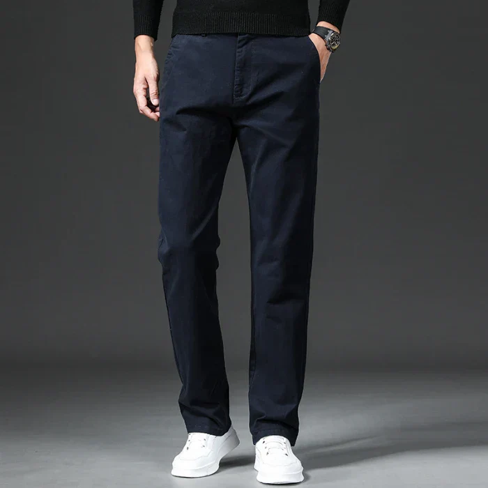 Laurent® | Straight Fit Cotton Stretch Chino - Image 3
