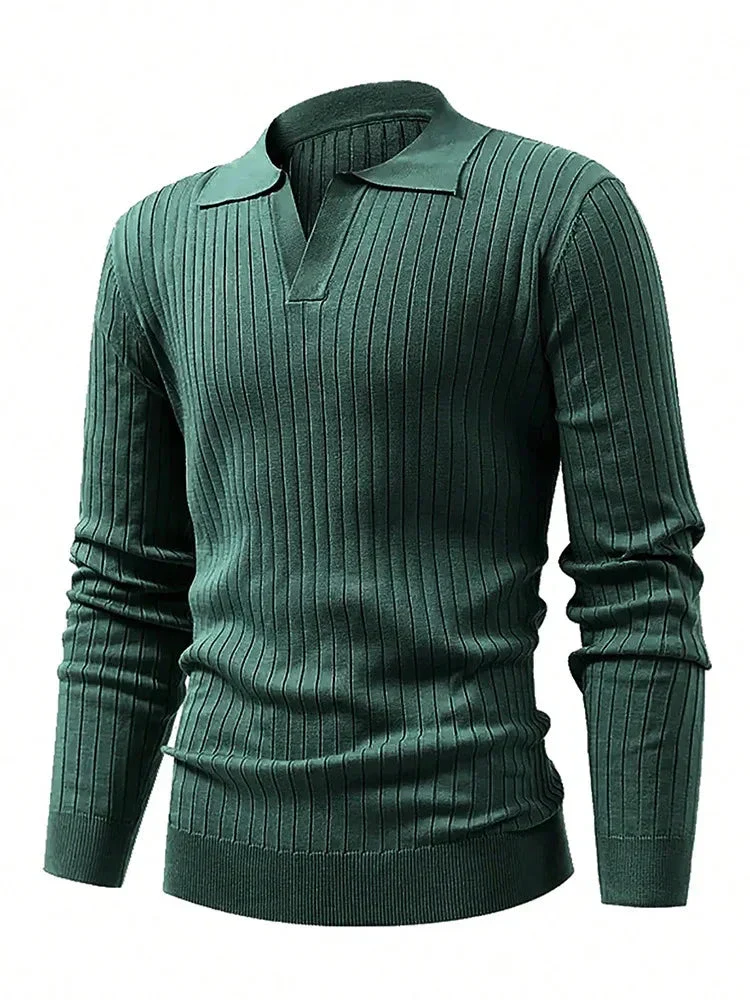Laurie® | Long Sleeve Ribbed Polo - Image 3