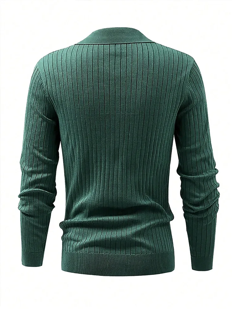 Laurie® | Long Sleeve Ribbed Polo - Image 4