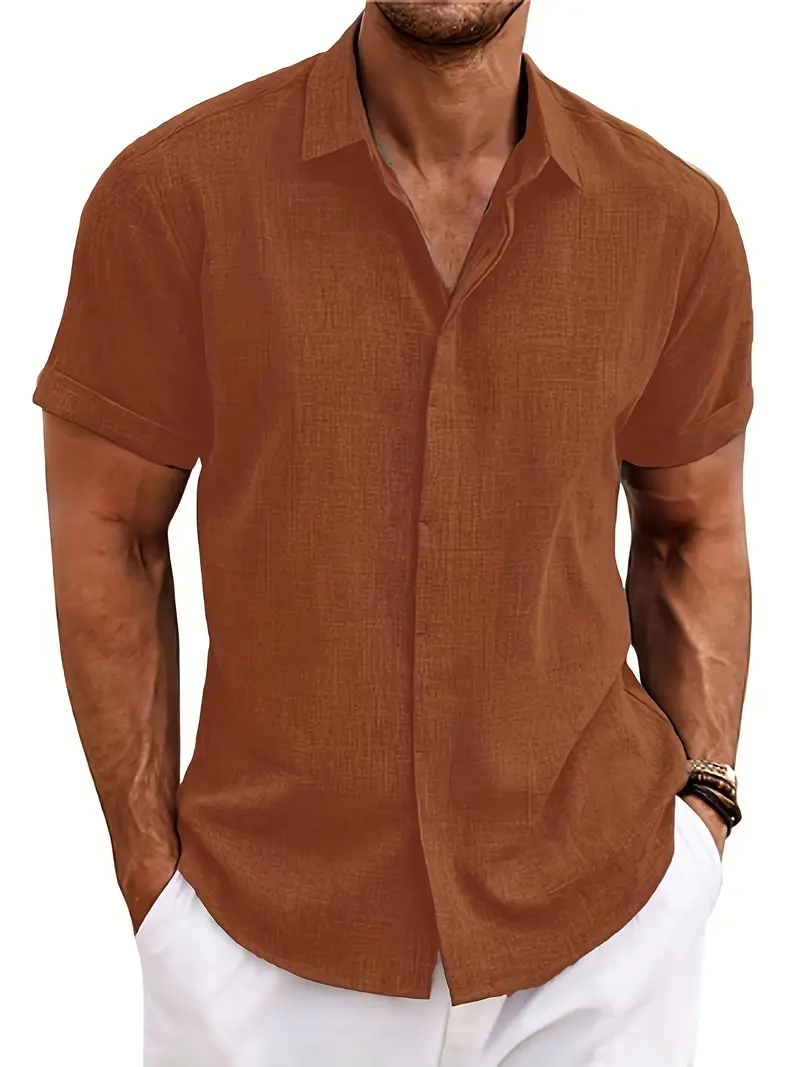 Lautaro® | Stylish, Loose, Breathable Short-Sleeved Shirt For Men - Image 2