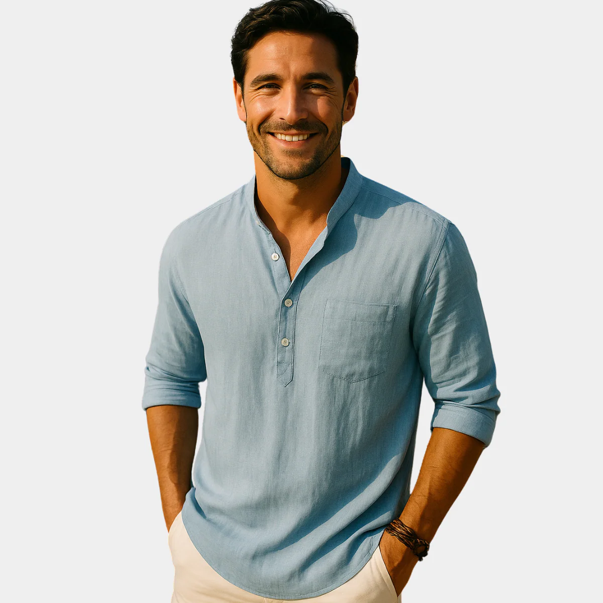 Lawerence® | Cotton-Linen Long Sleeve Shirt