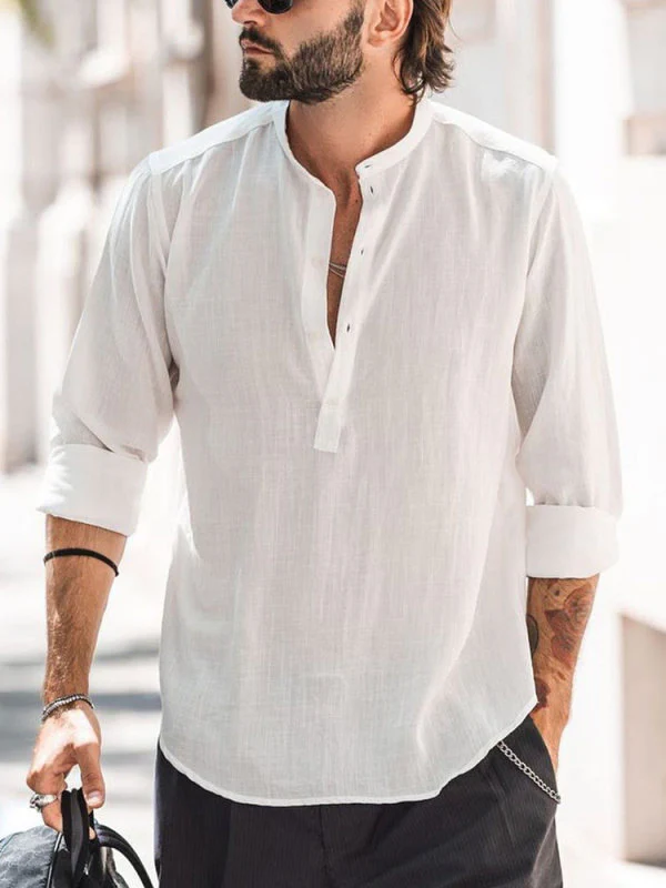 Lawerence® | Stand-Up Collar Leisure Shirt - Image 2