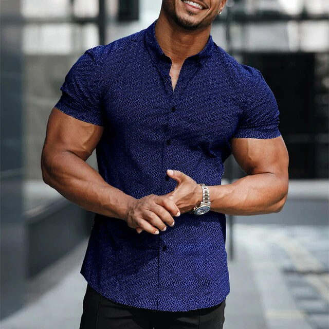 Lawrence® | Elegant Short Sleeve Shirt - Image 3