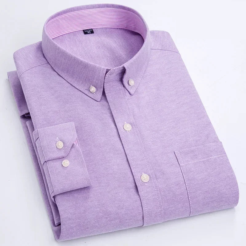 Lawrence | Long Sleeved Cotton Shirt - Image 16