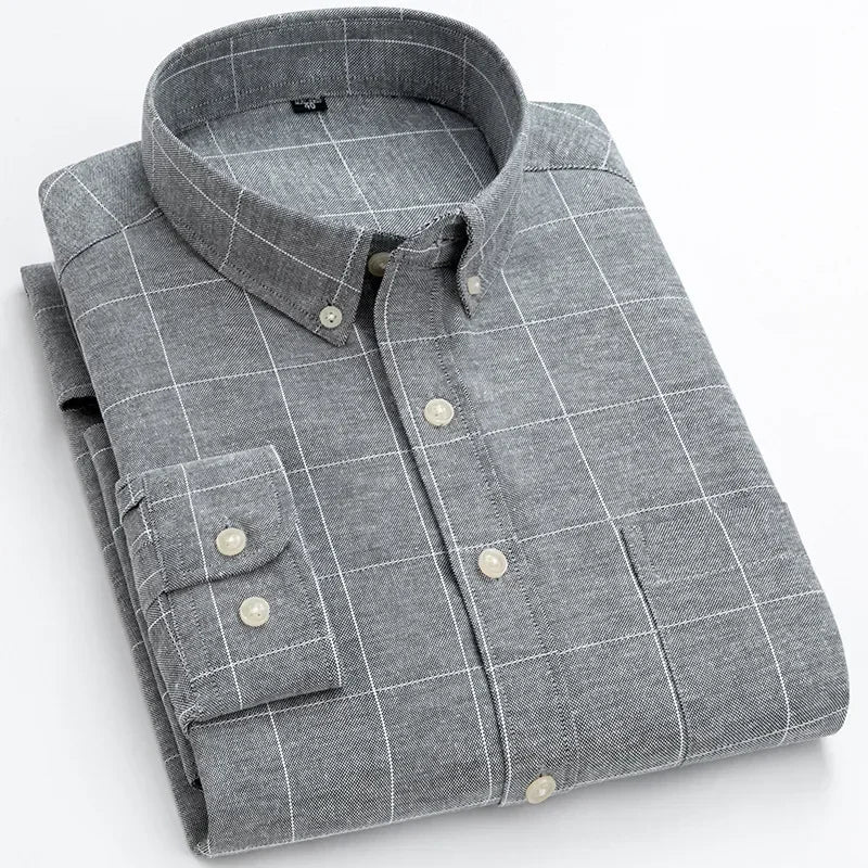 Lawrence | Long Sleeved Cotton Shirt - Image 8