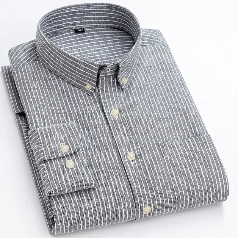 Lawrence | Long Sleeved Cotton Shirt - Image 9
