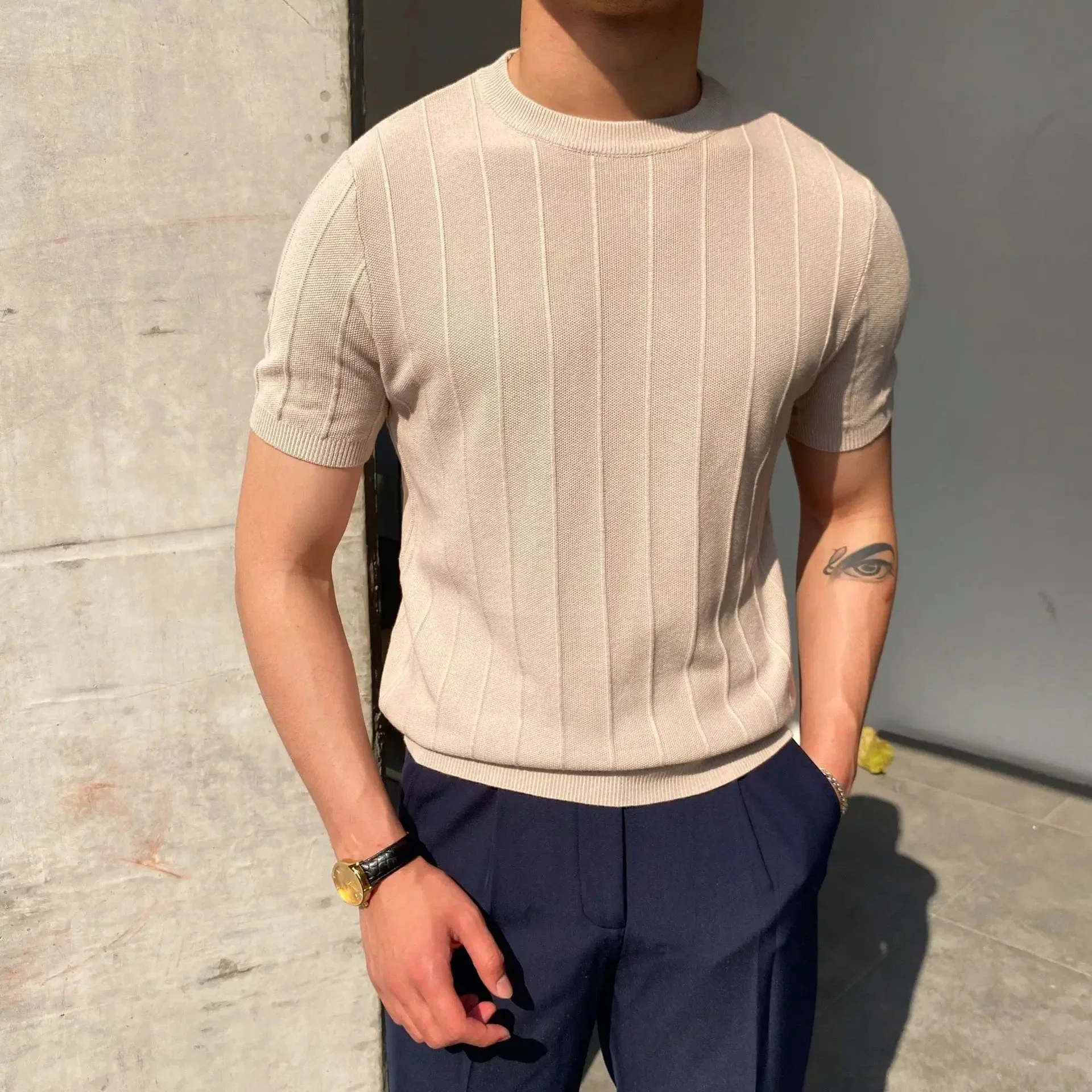 Lazaro® | Knitted T-Shirt - Image 2