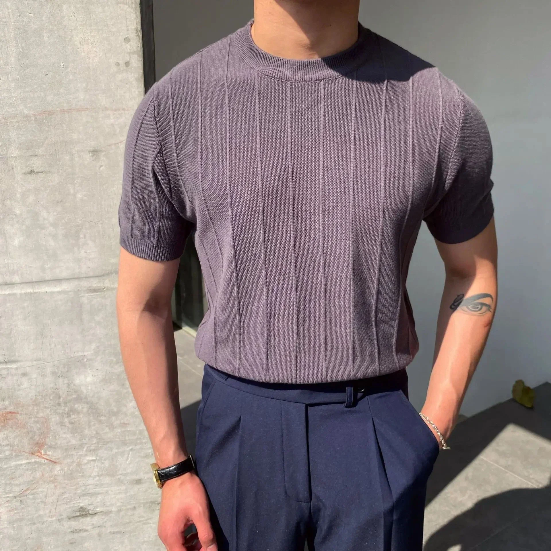Lazaro® | Knitted T-Shirt - Image 4