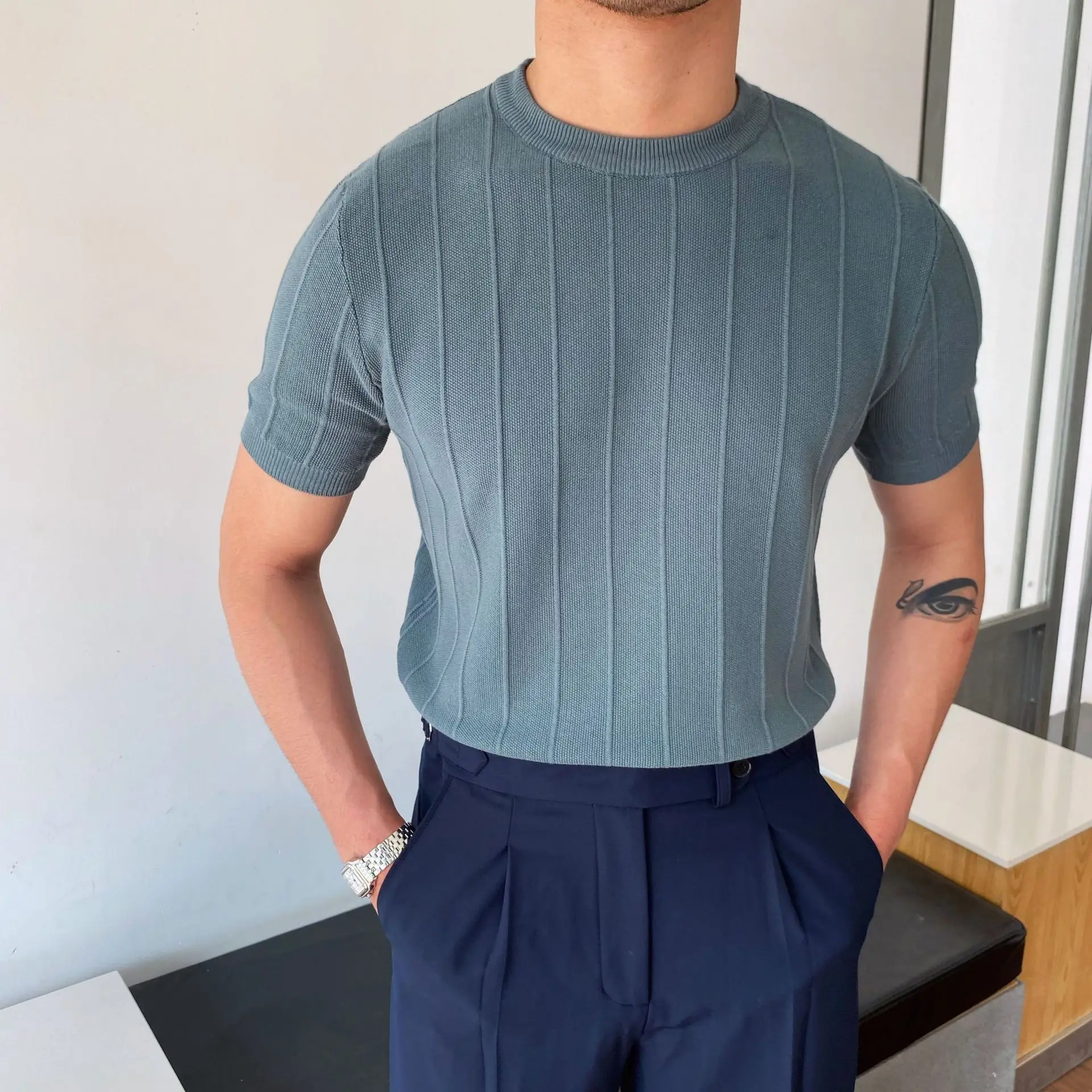 Lazaro® | Knitted T-Shirt - Image 5