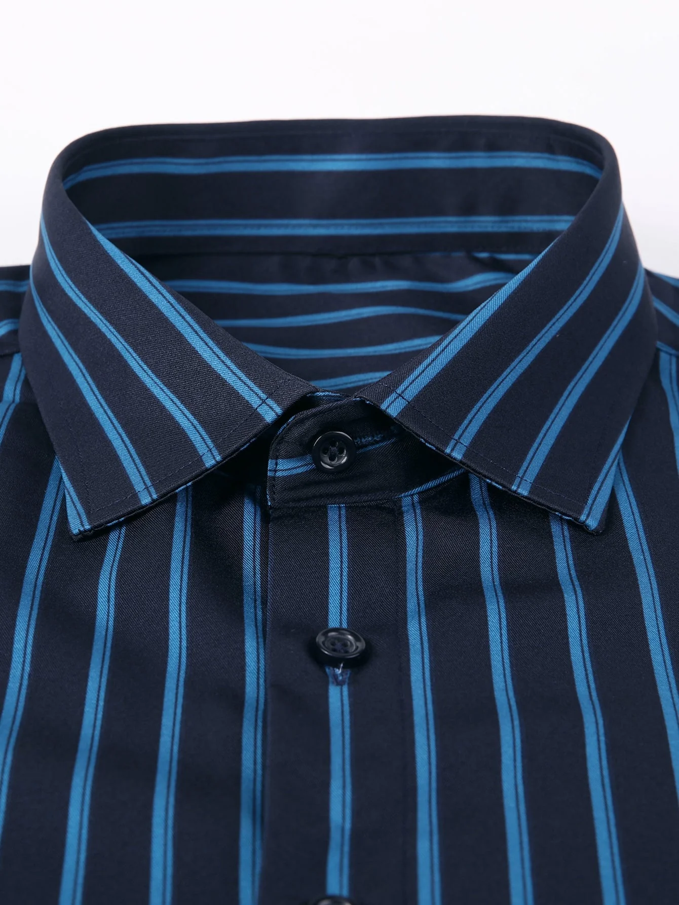 Lázaro® | Long Sleeve Stripe Button Up Shirt - Image 4
