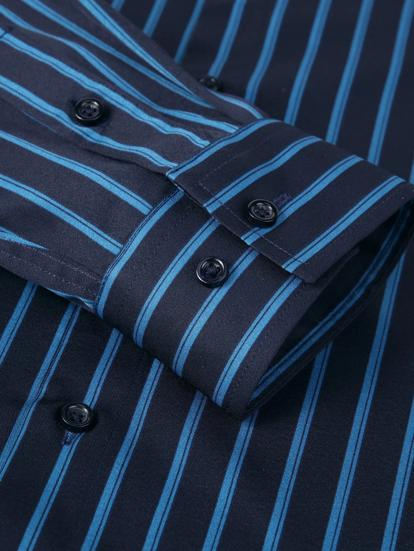 Lázaro® | Long Sleeve Stripe Button Up Shirt - Image 5