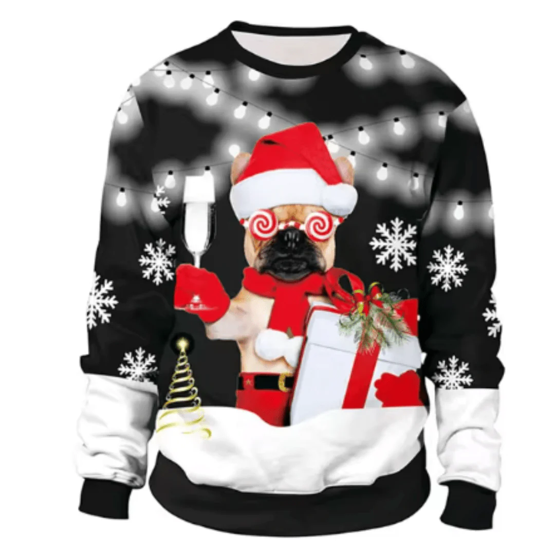 Lázaro® | Men’s Chrisas Jumper With Playful Seasonal Designs - Image 3
