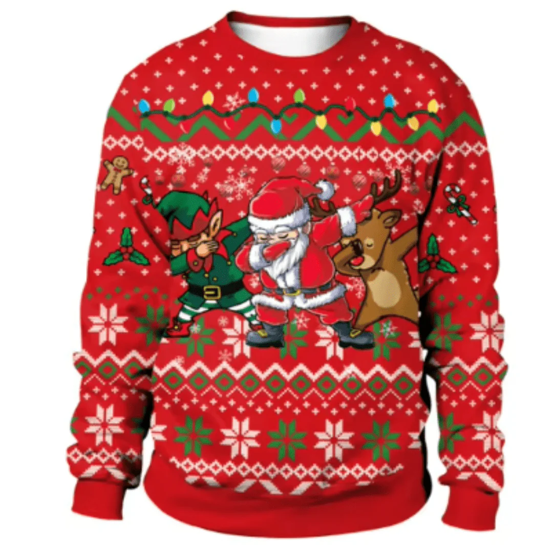 Lázaro® | Men’s Chrisas Jumper With Playful Seasonal Designs - Image 4