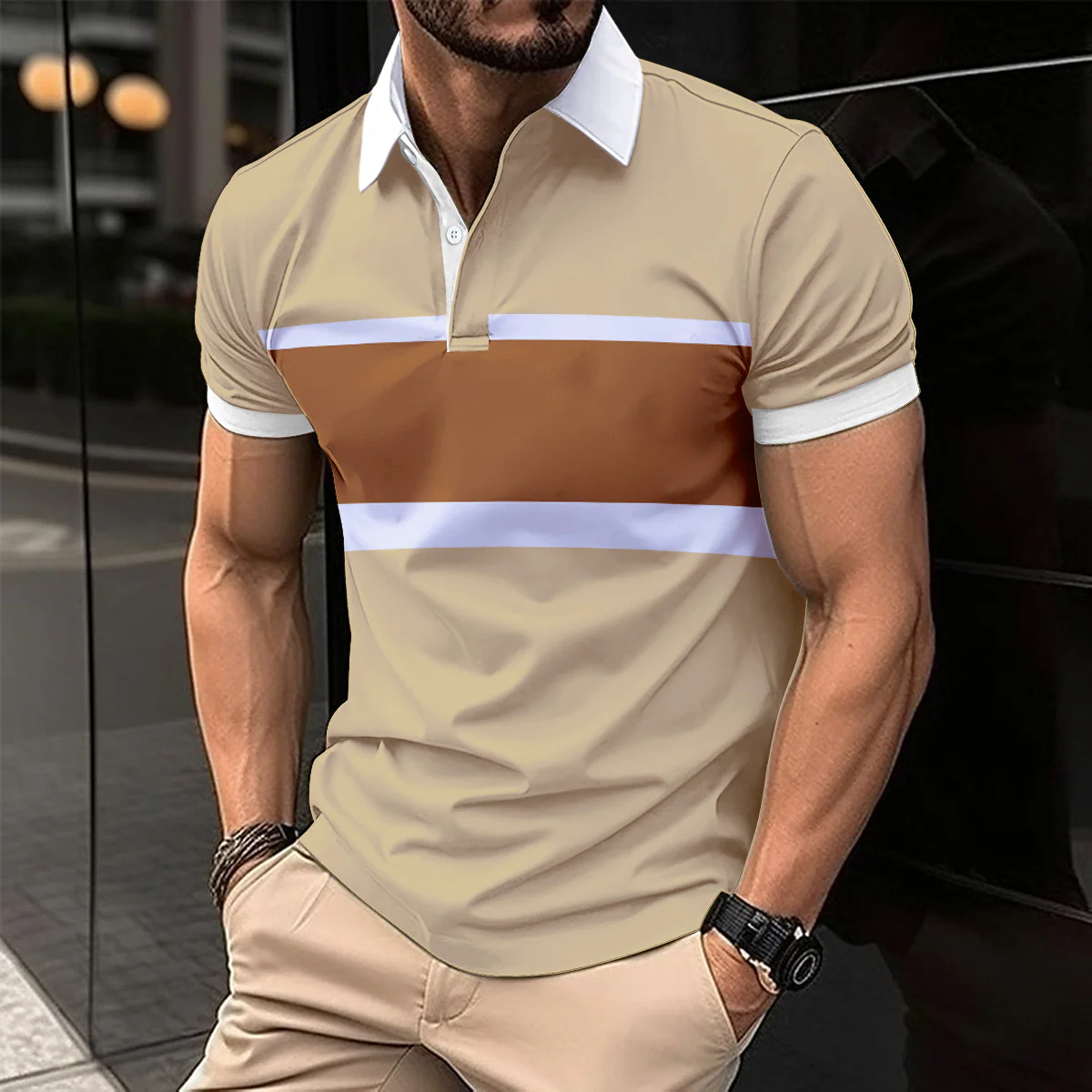 Lazarus® | Gestreiftes Polo Shirt - Image 2