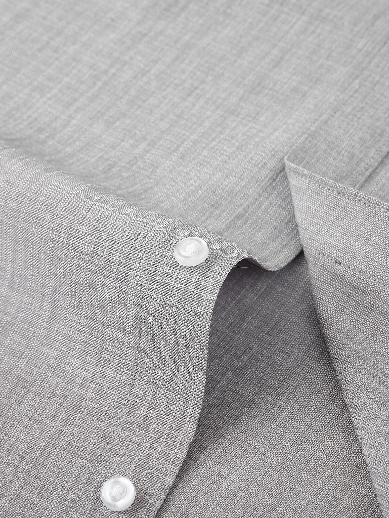 Leandro® | Long Sleeve Textured Stand Collar Shirt - Image 6