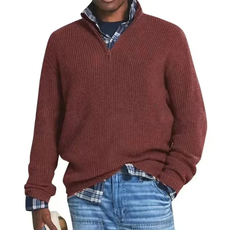 Lee® | Knitted Men's Shirt With Zip Collar - Image 2
