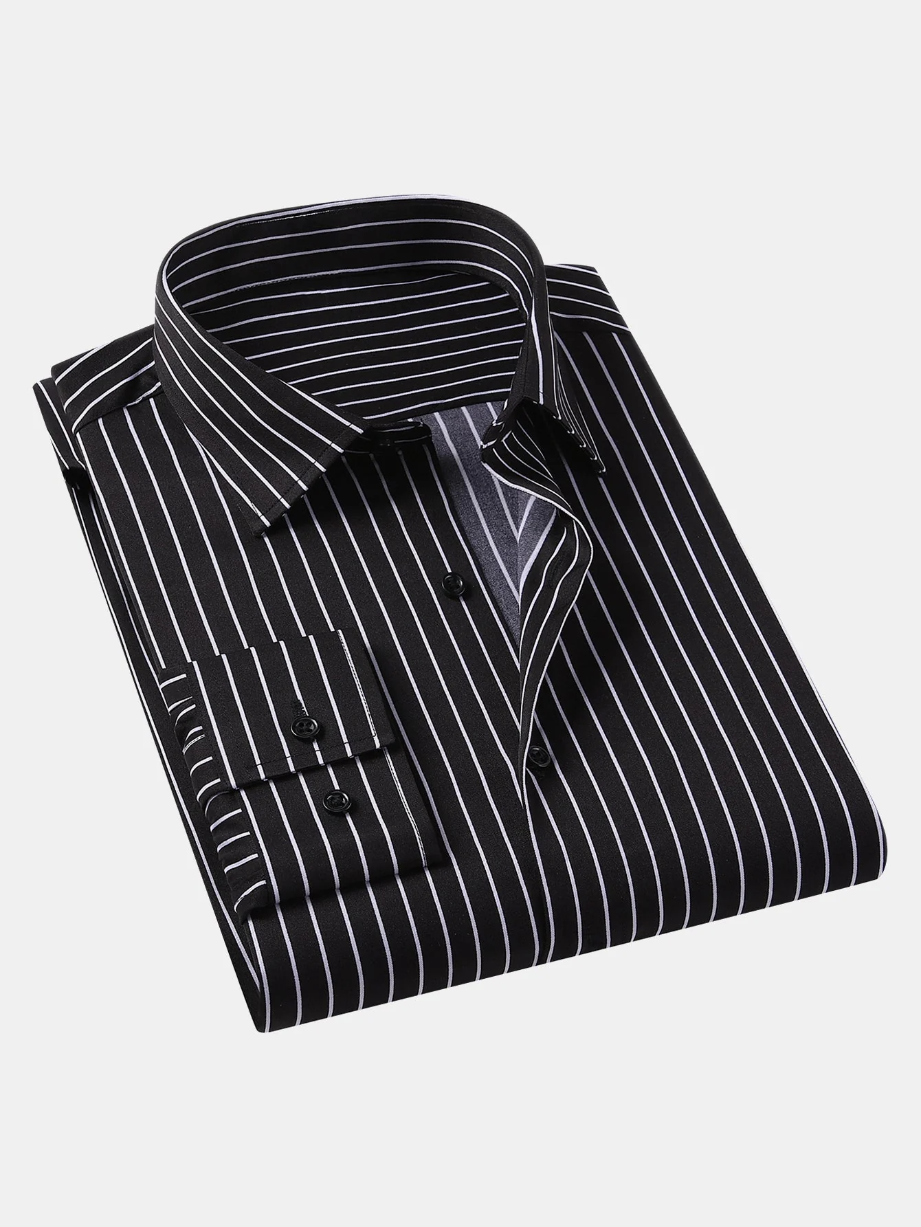 Leif® | Long Sleeve Stripe Button Up Shirt - Image 9